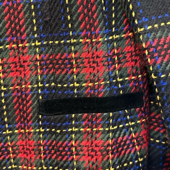 Kasper Red and Black Plaid Blazer - Picture 6 of 11